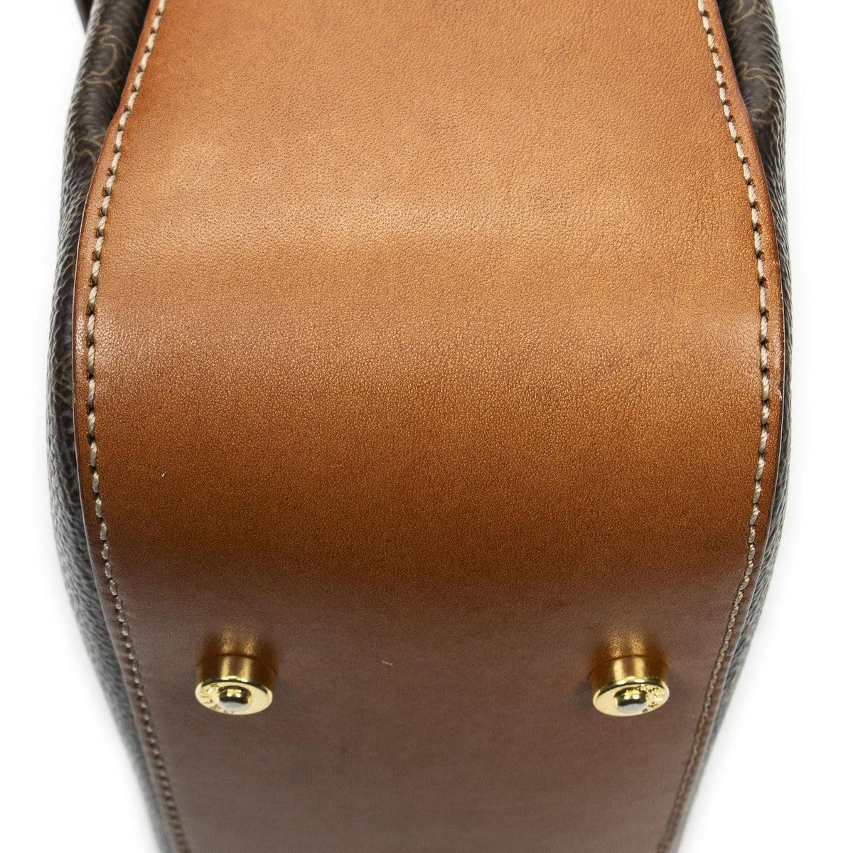 Celine Vinte Ziff Lap Top Handle Brown Macadam Canvas — view 8