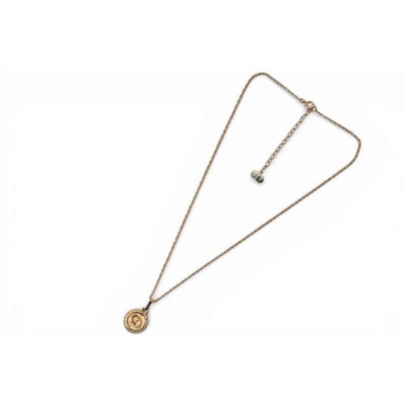 Dior Necklace Pendant Vintage CD Logo Circle Gold — view 3