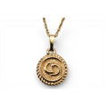 Dior Necklace Pendant Vintage CD Logo Circle Gold