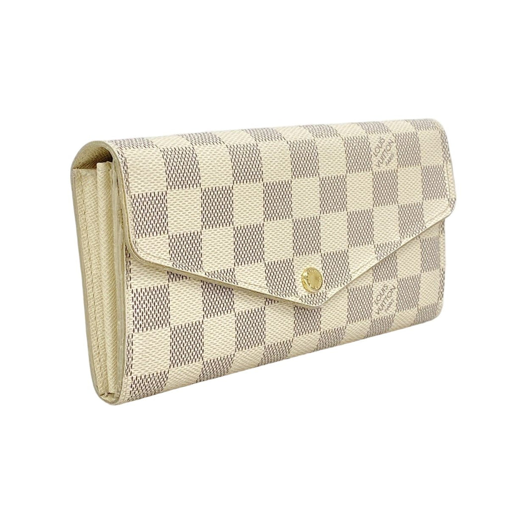 Louis Vuitton Wallet Damier Azur Portefeuille Sarah White — view 2