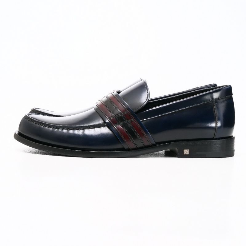 Louis Vuitton Loafers Size 7 1 2 M V-line Leather Shoes — view 2