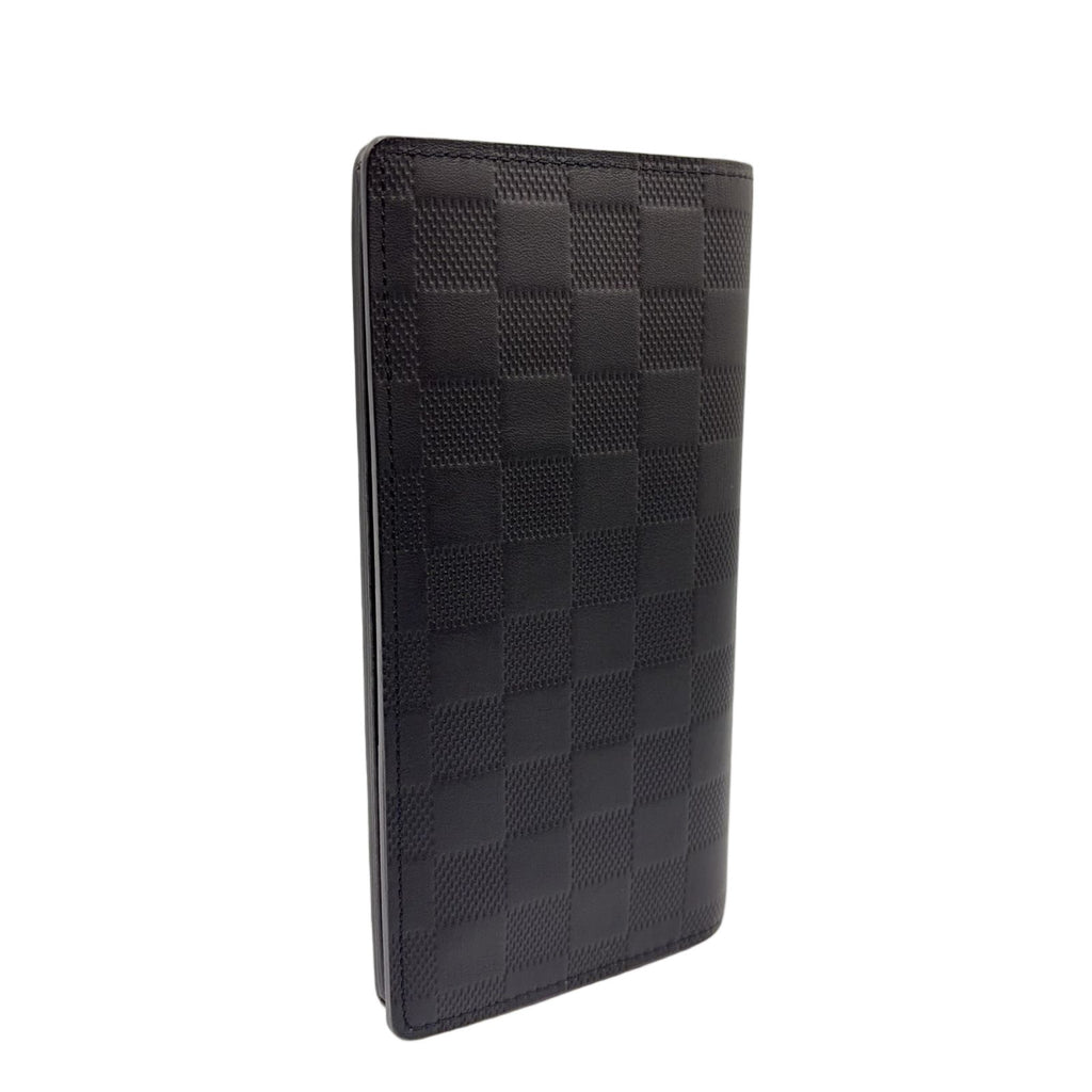 Louis Vuitton Portefeuille Brazza Damier Infini Leather Black Bifold Wallet — view 2