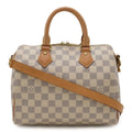 Louis Vuitton Damier Azur Speedy Bandouliere 25 Boston Bag 2-Way