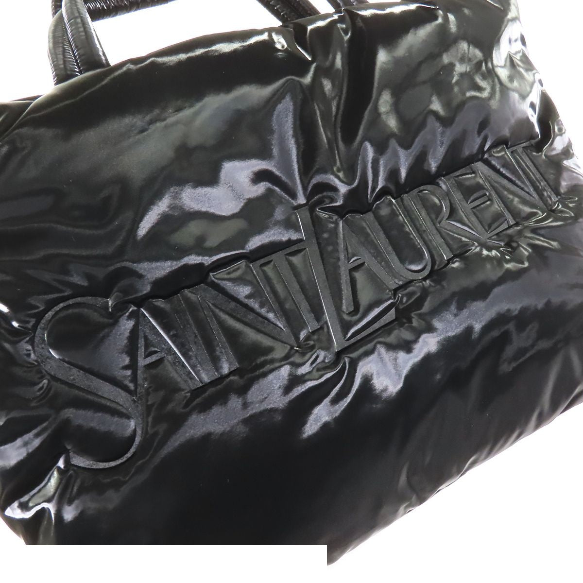 Saint Laurent New Tote Black Nylon Logo — view 6