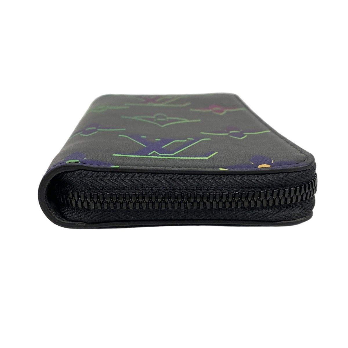 Louis Vuitton Wallet Monogram Spotlight Zippy Vertical Black Multicolor — view 2
