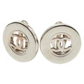 Chanel CC Logo Silver Metal Ring