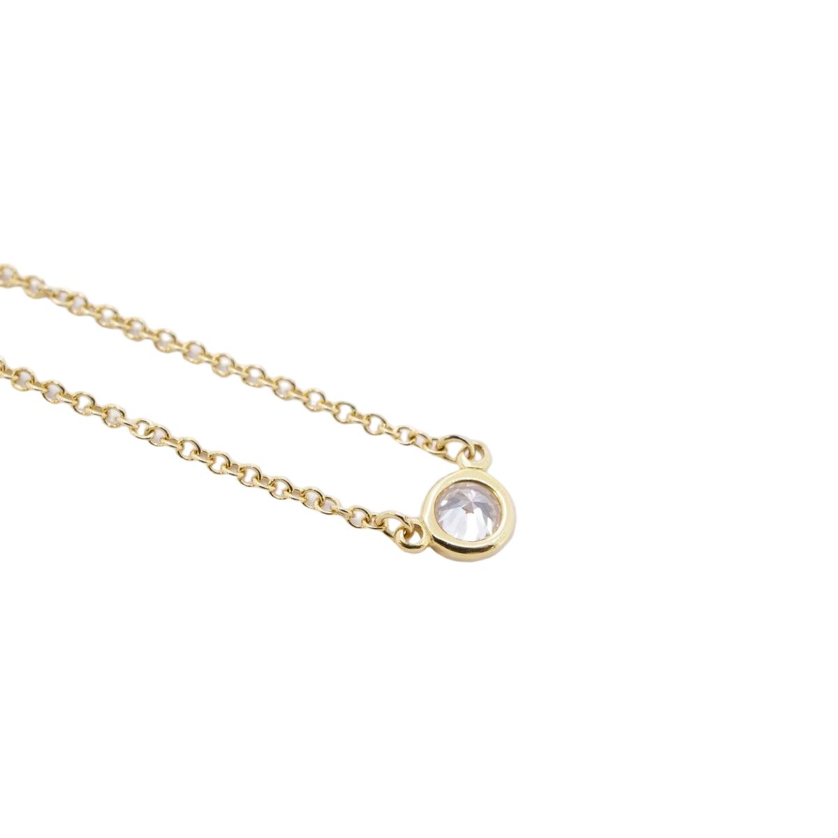 Tiffany & Co Necklace by the Yard 18k Yellow Gold Diamond — view 2