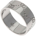 Gucci GG Icon Wide Ring 18K White Gold