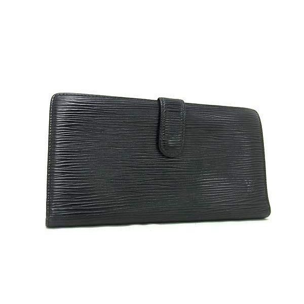 Louis Vuitton Wallet Continental Viennese Black Epi Knee Fold