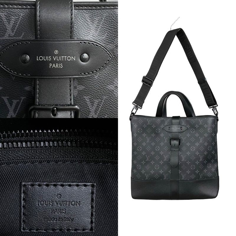 Louis Vuitton Saumur Tote Monogram Eclipse Leather 2-Way — view 4