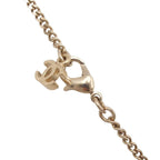 Chanel Necklace CC Logo Gold Metal Rhinestone — view 5