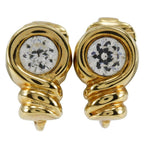 Christian Dior Vintage Gold Plated And Rhinestone 5.4 g Earrings — view 2