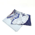 Chanel Shawl No5 Perfume Cashmere Blue