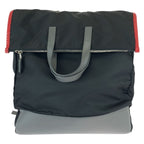 Prada Tessuto 2-Way Black Nylon Leather Backpack