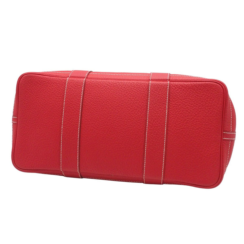 Hermes Garden Party PM Rouge Casaque Silver Country Tote Bag — view 3
