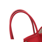 Hermes Garden Party PM Rouge Casaque Silver Country Tote Bag — view 4