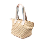 Gucci Web Trapeze Tote Light Pink Beige GG Canvas — view 2