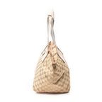 Gucci Web Trapeze Tote Light Pink Beige GG Canvas — view 3