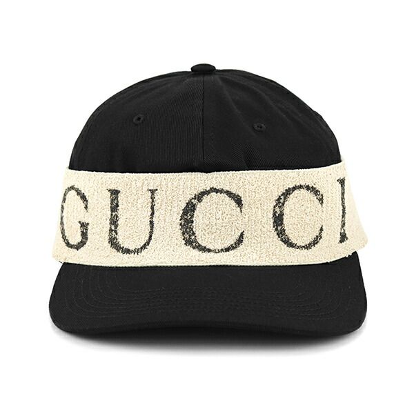 Gucci Cap Logo Headband Black White — view 3