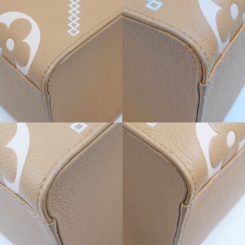Louis Vuitton On The Go MM Handbag Tote Broderie Arizona Brown Monogram — view 9