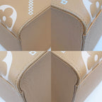 Louis Vuitton On The Go MM Handbag Tote Broderie Arizona Brown Monogram — view 9