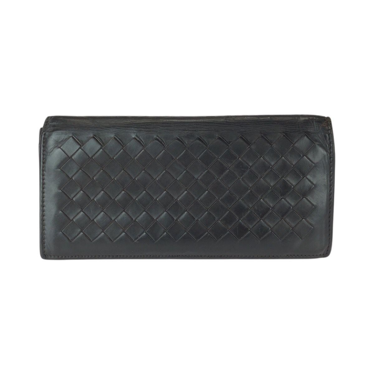 Bottega Veneta Intrecciato Brown Dark Leather Wallet