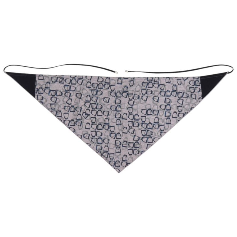 Hermes City Running Triangle Carre Cotton Nylon Polyurethane Glycine Ash Scarf