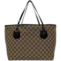Gucci Tote GG Canvas Beige Purple