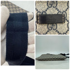 Gucci GG Supreme Shoulder Bag Navy School Commuting — view 4