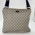 Gucci GG Supreme Shoulder Bag Navy School Commuting