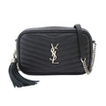 Saint Laurent Chain Shoulder Bag Leather Black
