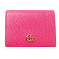 Gucci GG Marmont Leather Mini Wallet Bifold Shocking Pink