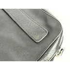 Prada Clutch Second Triangle Logo Saffiano Leather Black Aa — view 8