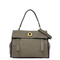 Saint Laurent 2-Way Bag Gray Purple Muse