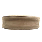 Celine Vintage Half Moon C Macadam Pattern Suede Gold Hardware Mocha Brown — view 5