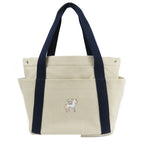 Hermes Cabriole Gray Perlee Silver Toile H Diaper Tote Bag — view 2