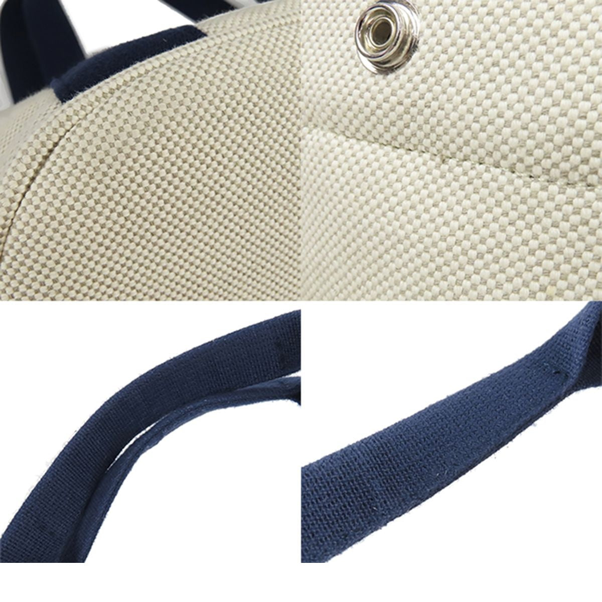 Hermes Cabriole Gray Perlee Silver Toile H Diaper Tote Bag — view 7