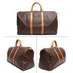 Louis Vuitton Boston Bag Double Zipper Closure Gold Hardware Keepall 50 — view 2