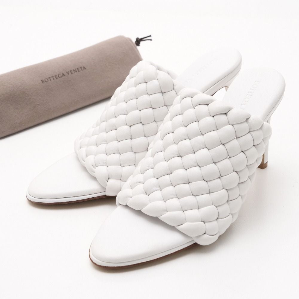 Bottega Veneta Cover Trench Mule 36.5 Sandals High Heels Leather Shoes