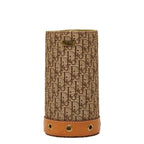 Dior Trotter Pen Stand Case Beige Brown Canvas Leather