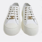 Chanel Sneakers White Size 38 C Leather Shoes Apparel — view 3