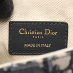 Dior Saddle Bag Mini Bree Kujagado Navy Canvas Leather — view 4