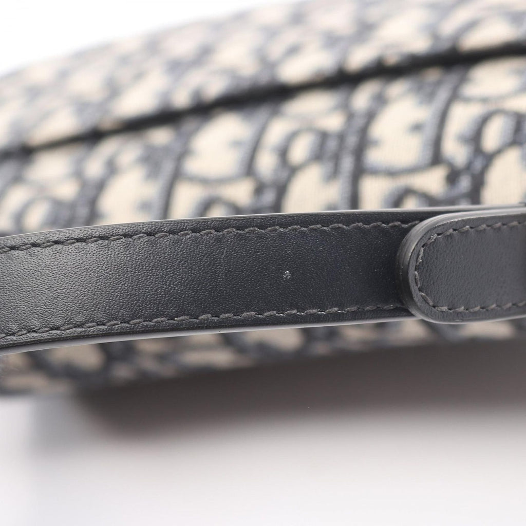 Dior Saddle Bag Mini Bree Kujagado Navy Canvas Leather — view 8