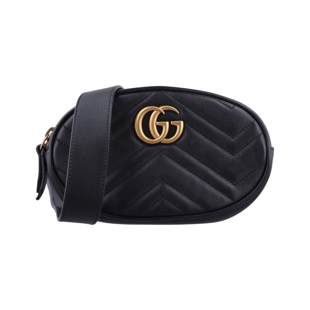 Gucci GG Marmont Black Leather Handbag