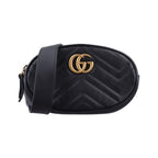 Gucci GG Marmont Black Leather Handbag