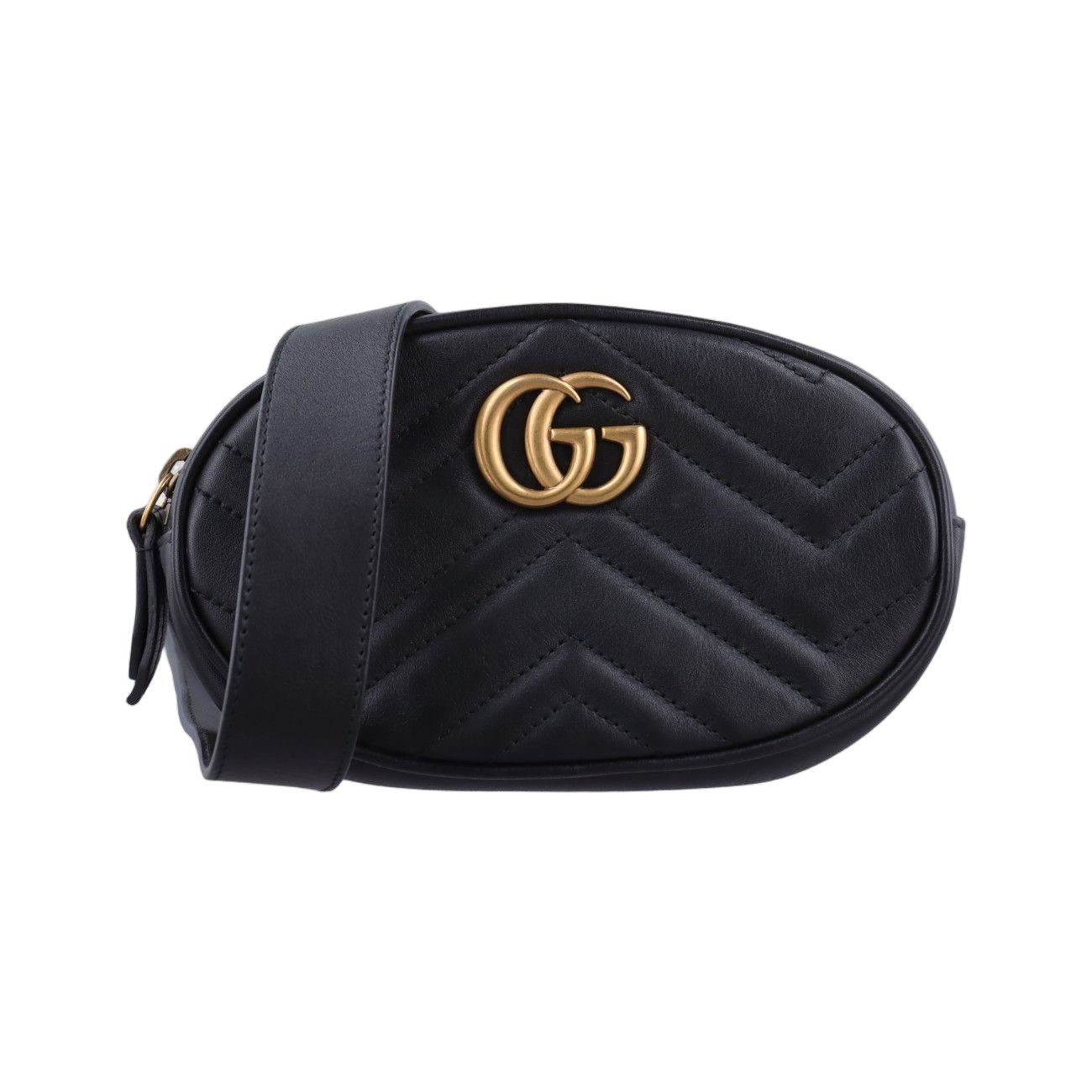 Gucci GG Marmont Black Leather Handbag