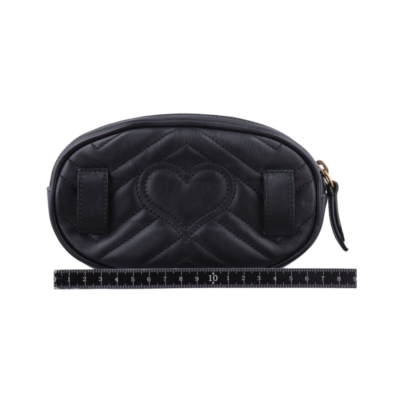 Gucci GG Marmont Black Leather Handbag — view 2