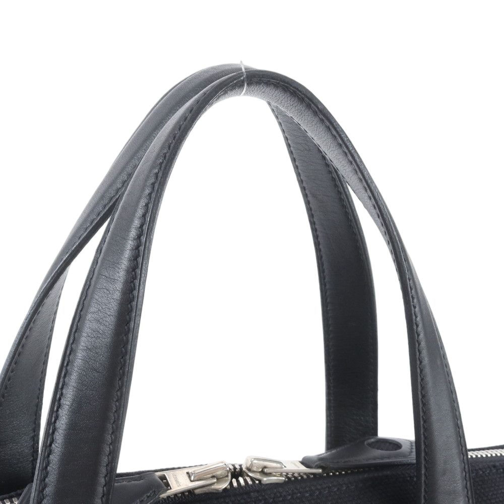 Hermes Sac Eve MM Leather Canvas Tote Shoulder — view 2