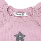 Dior Short Sleeve Knit Ruffles 36 Sizes Pink 344 S13 Bm003 Cashmere — view 3