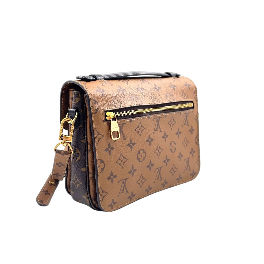 Louis Vuitton Pochette Metis Monogram Reverse 2-Way Shoulder Leather Brown — view 2